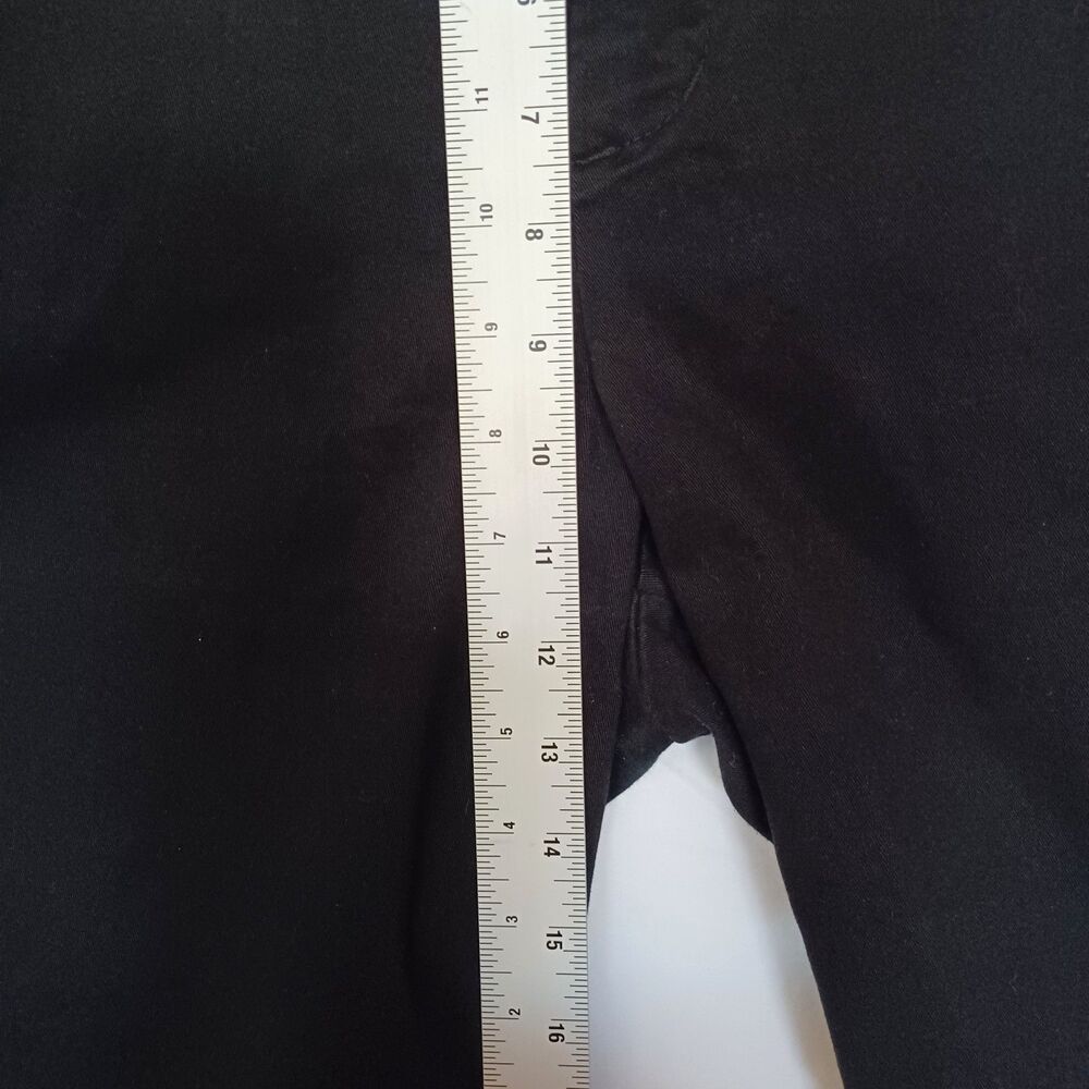 NYDJ Lift Tuck Women's 14 Black Chino Shorts Stretch High Rise 5 Pocket - Picture 7 of 10